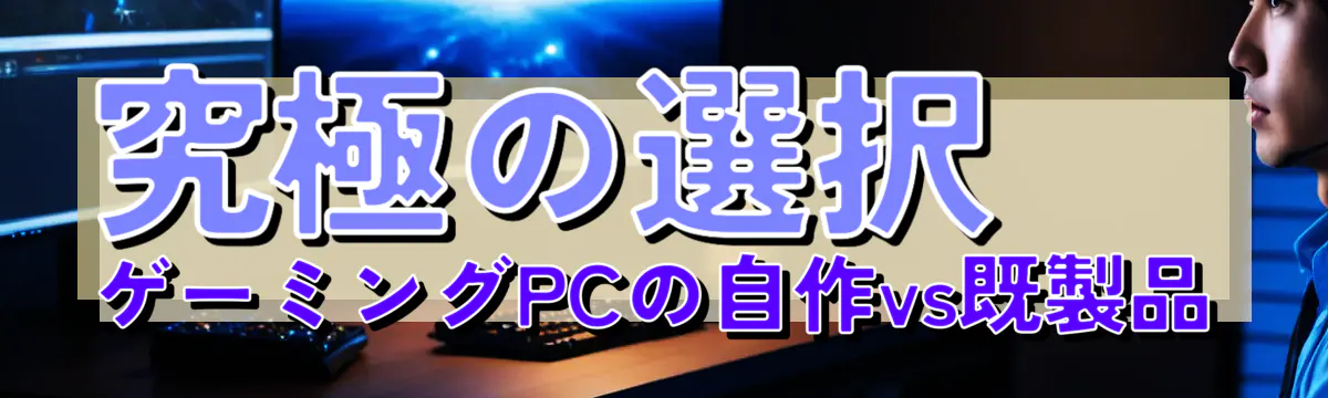 究極の選択：ゲーミングPCの自作vs既製品