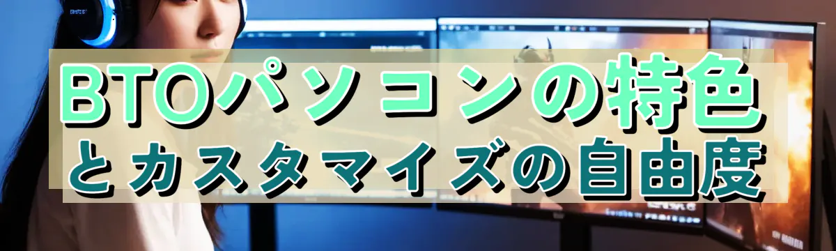 BTOパソコンの特色とカスタマイズの自由度