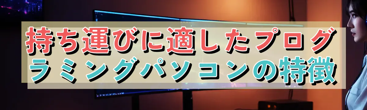 持ち運びに適したプログラミングパソコンの特徴