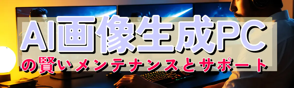 AI画像生成PCの賢いメンテナンスとサポート