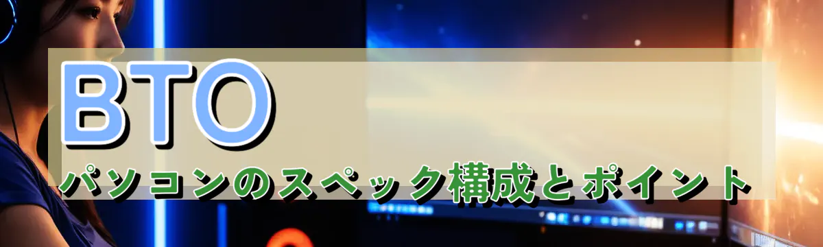 BTOパソコンのスペック構成とポイント