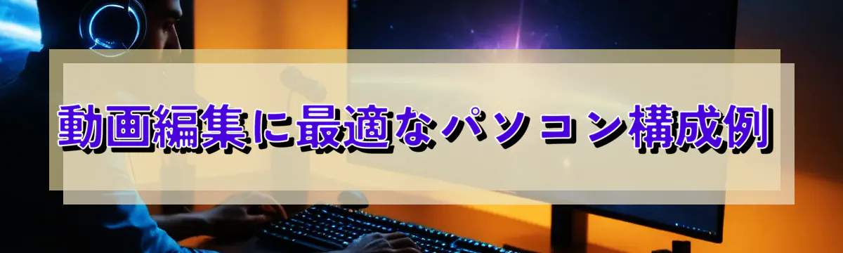 動画編集に最適なパソコン構成例