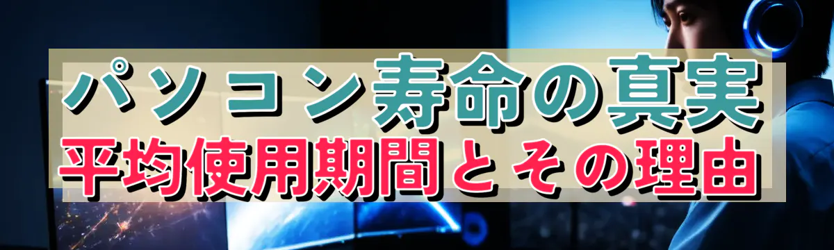 パソコン寿命の真実 平均使用期間とその理由