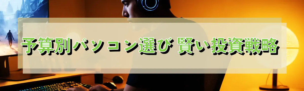 予算別パソコン選び 賢い投資戦略