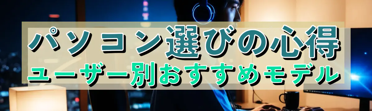 パソコン選びの心得 ユーザー別おすすめモデル