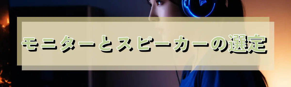モニターとスピーカーの選定