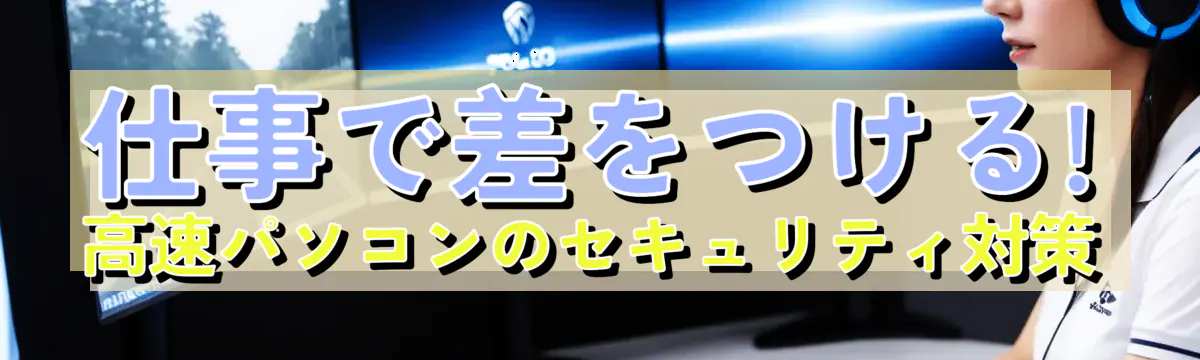 仕事で差をつける! 高速パソコンのセキュリティ対策