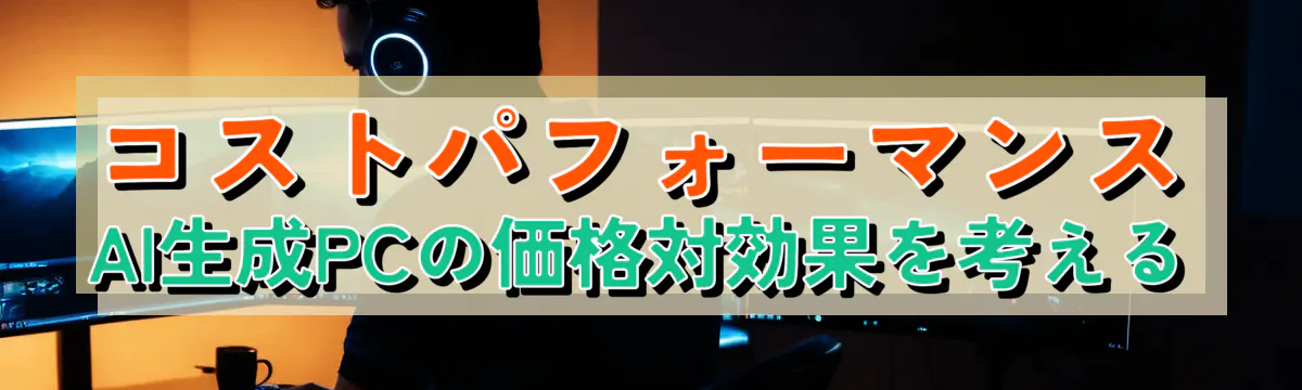 コストパフォーマンス AI生成PCの価格対効果を考える