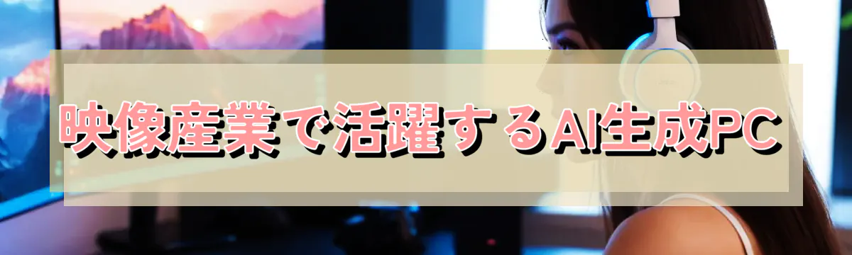 映像産業で活躍するAI生成PC