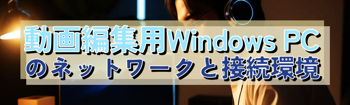 動画編集用Windows PCのネットワークと接続環境
