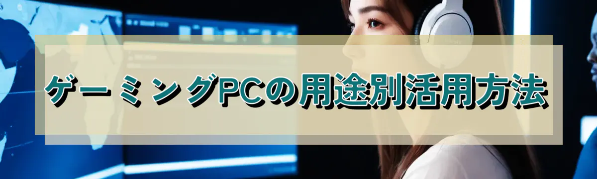 ゲーミングPCの用途別活用方法