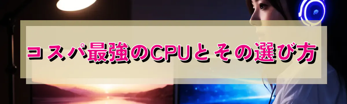 コスパ最強のCPUとその選び方