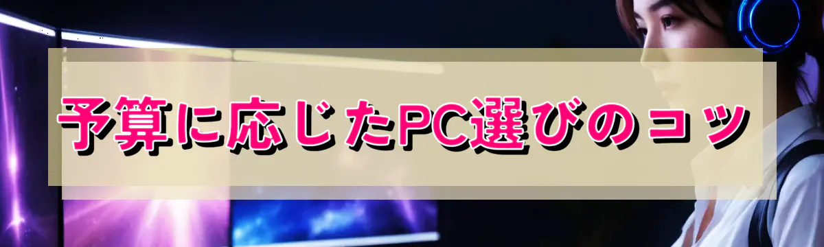 予算に応じたPC選びのコツ
