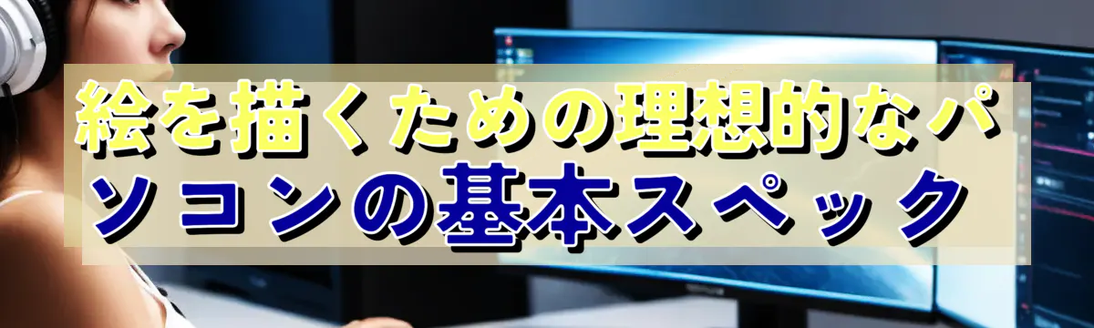 絵を描くための理想的なパソコンの基本スペック