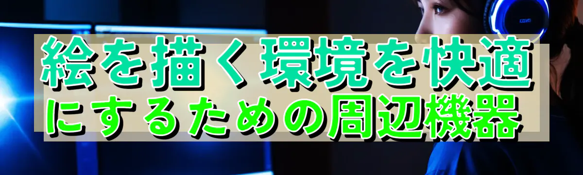 絵を描く環境を快適にするための周辺機器