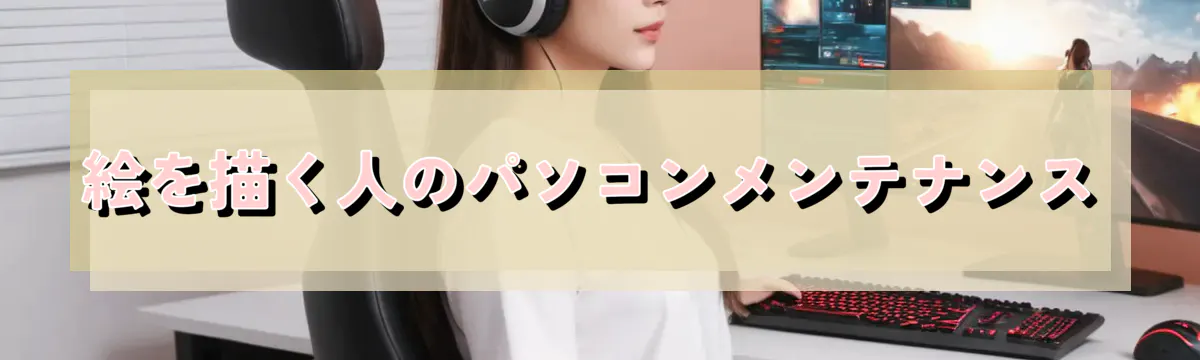 絵を描く人のパソコンメンテナンス