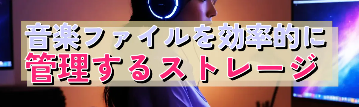 音楽ファイルを効率的に管理するストレージ