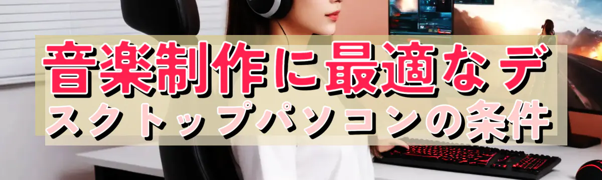 音楽制作に最適なデスクトップパソコンの条件