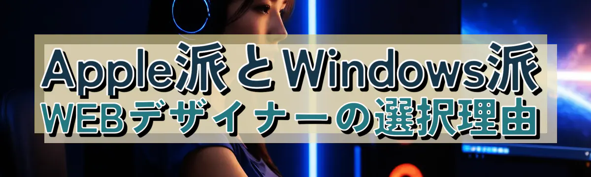 Apple派とWindows派 WEBデザイナーの選択理由