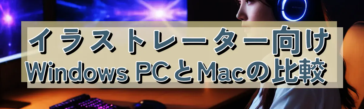 イラストレーター向けWindows PCとMacの比較