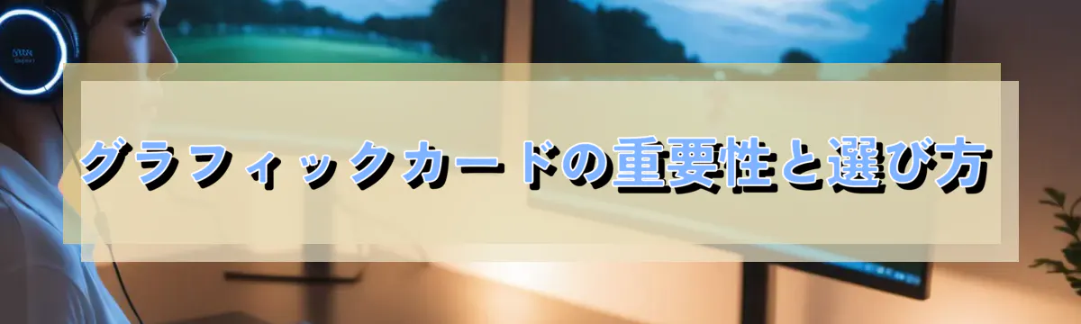 グラフィックカードの重要性と選び方