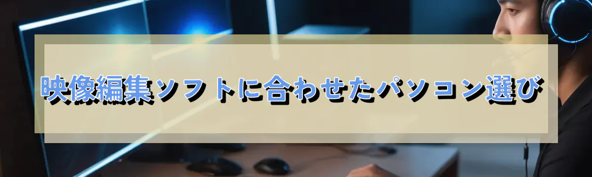 映像編集ソフトに合わせたパソコン選び