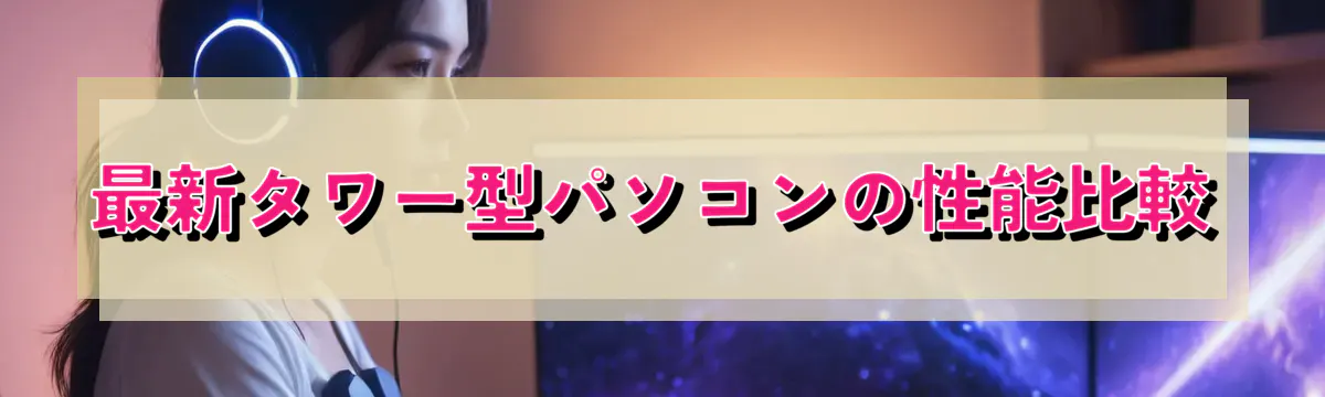 最新タワー型パソコンの性能比較