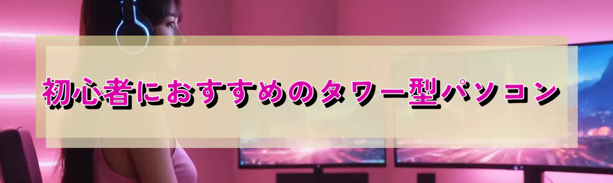初心者におすすめのタワー型パソコン