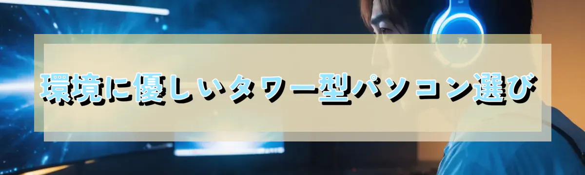環境に優しいタワー型パソコン選び