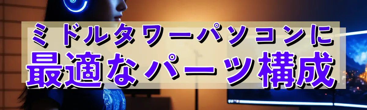 ミドルタワーパソコンに最適なパーツ構成
