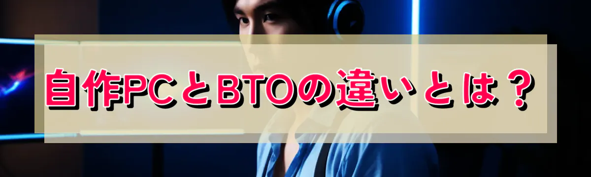自作PCとBTOの違いとは?