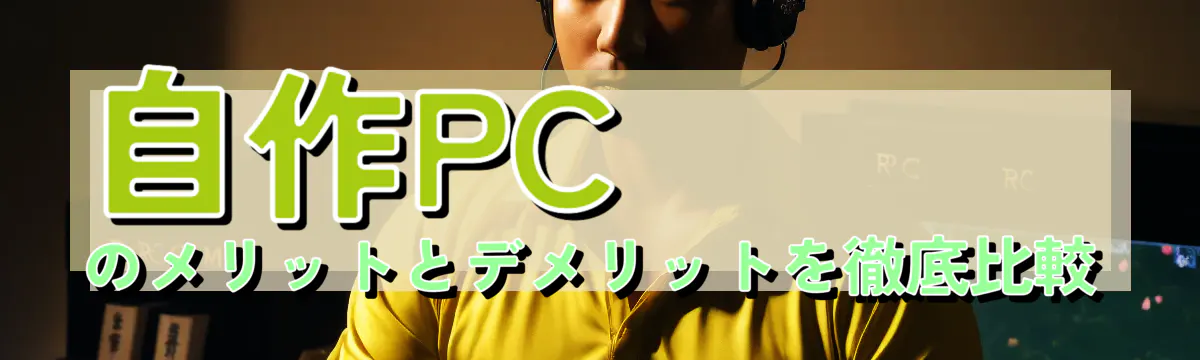 自作PCのメリットとデメリットを徹底比較