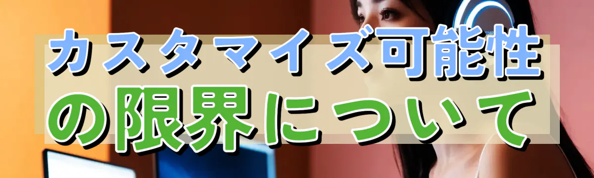 カスタマイズ可能性の限界について