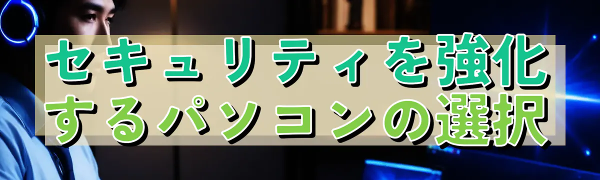 セキュリティを強化するパソコンの選択
