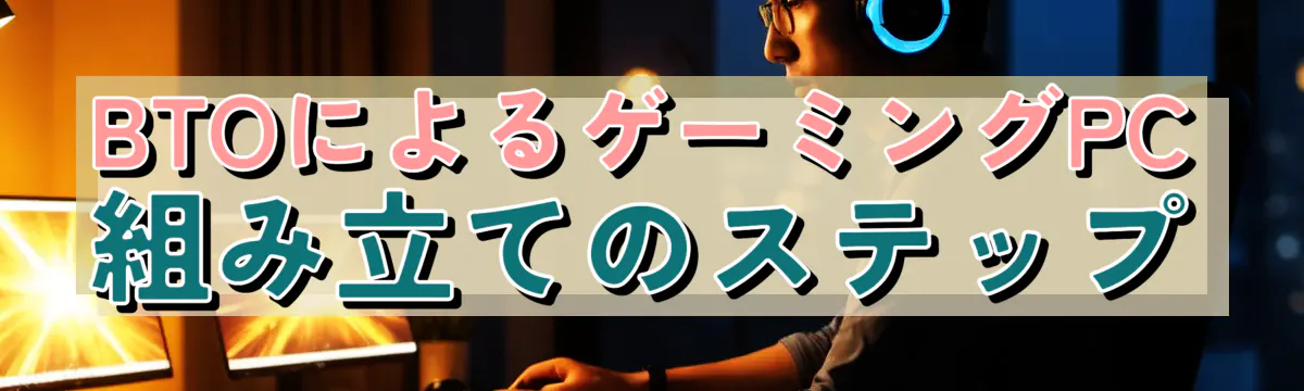 BTOによるゲーミングPC組み立てのステップ