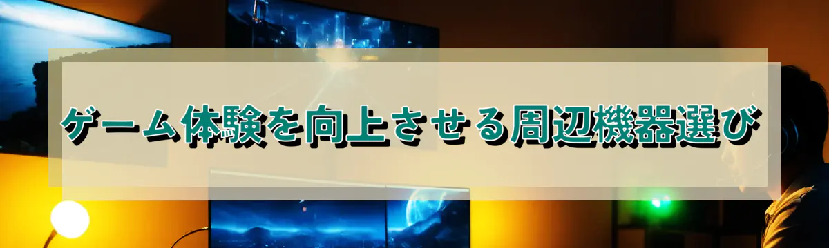 ゲーム体験を向上させる周辺機器選び