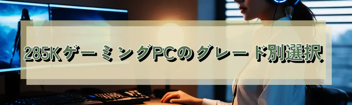 285KゲーミングPCのグレード別選択