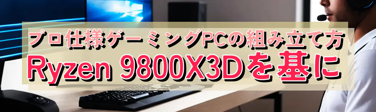 プロ仕様ゲーミングPCの組み立て方 Ryzen&nbsp;9800X3Dを基に