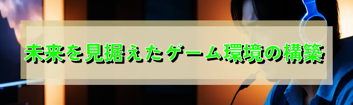 未来を見据えたゲーム環境の構築