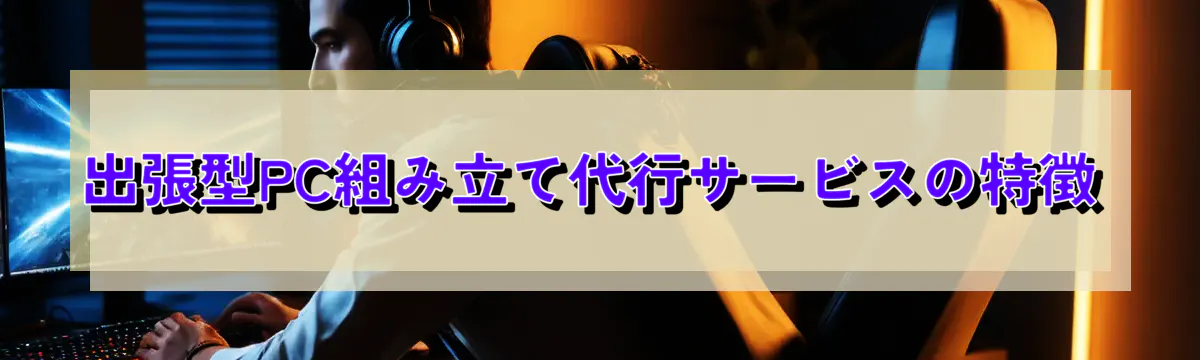 出張型PC組み立て代行サービスの特徴