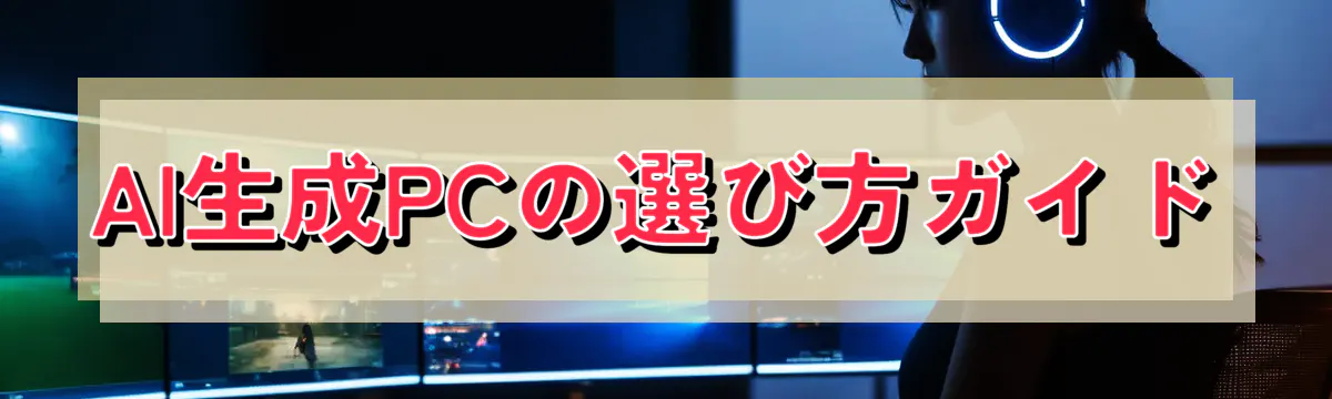 AI生成PCの選び方ガイド