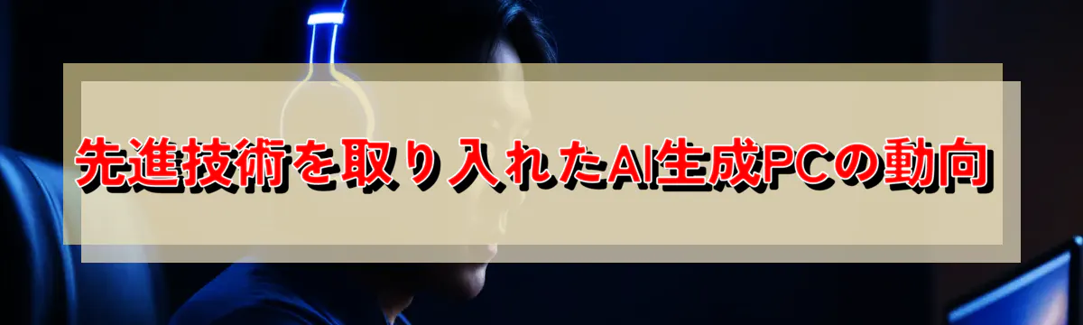 先進技術を取り入れたAI生成PCの動向