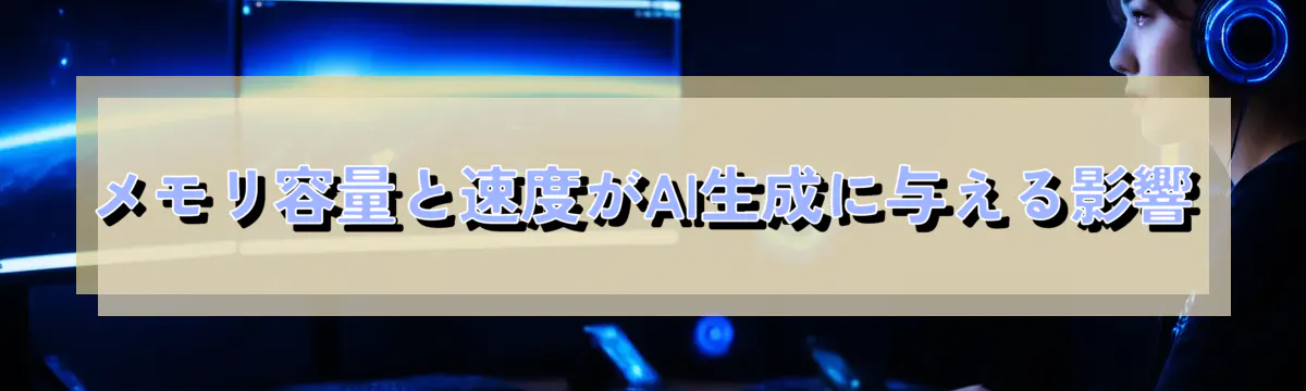 メモリ容量と速度がAI生成に与える影響