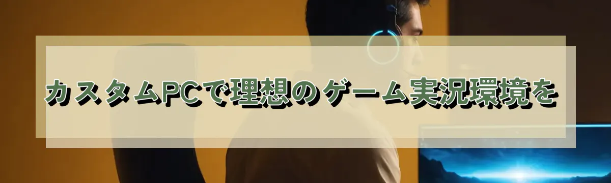 カスタムPCで理想のゲーム実況環境を