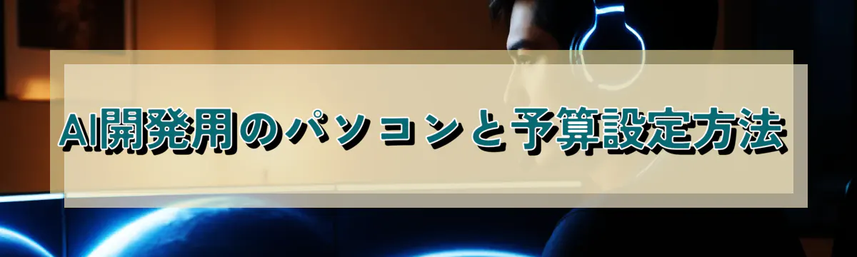 AI開発用のパソコンと予算設定方法