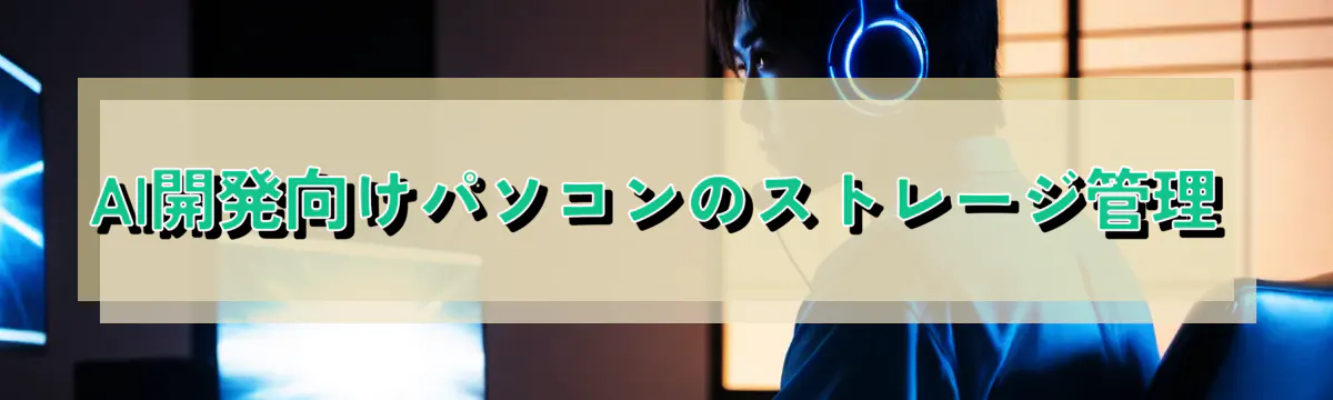 AI開発向けパソコンのストレージ管理
