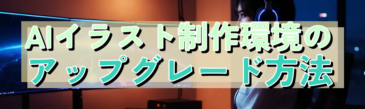AIイラスト制作環境のアップグレード方法