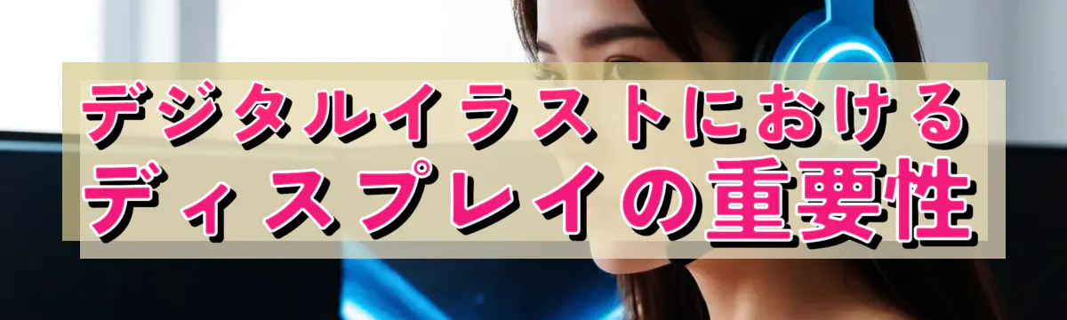 デジタルイラストにおけるディスプレイの重要性