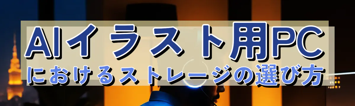 AIイラスト用PCにおけるストレージの選び方
