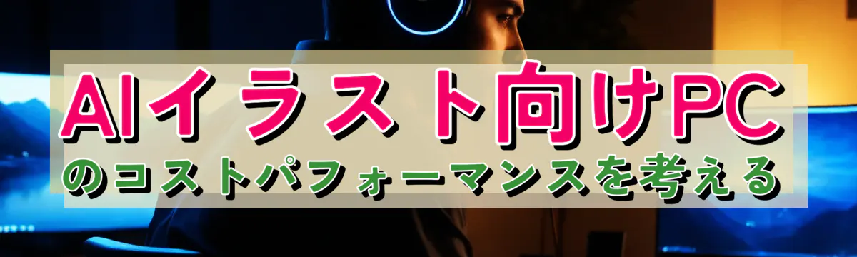 AIイラスト向けPCのコストパフォーマンスを考える